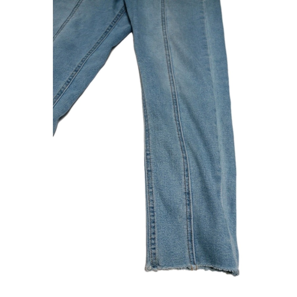 SONG Mom Jeans High Rise7/28 Light Wash Blue / Stretchy Excellent - Picture 6 of 16